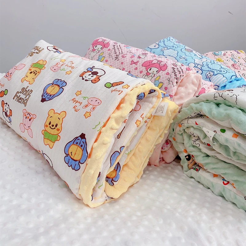 Kawaii Sanrio Cute Children Plush Quilt Cinnamoroll Four Seasons Student - £24.79 GBP+