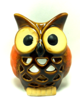 Owl Tea Light Candle Holder Ceramic Home Decor Brand New - £17.29 GBP