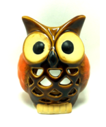 OWL TEA LIGHT CANDLE HOLDER CERAMIC HOME DECOR BRAND NEW - $21.99