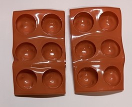 Silicone Hot Chocolate Bomb Mold Set Brick Red - £3.91 GBP