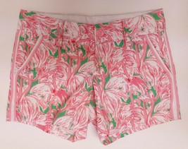 Lilly Pulitzer Callahan Shorts Pink Colony Flamingo Print Women&#39;s Size 000 - £27.42 GBP