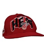 Miami Heat NBA NEW ERA 9FIFTY Cap HARDWOOD CLASSICS Strapback Hat  Red C... - £10.99 GBP