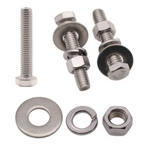 (5 Sets) 1/2-13 X 3-1/2&quot; Stainless Steel Hex Bolts &amp; Hex Nuts &amp; Large Diameter - $42.09