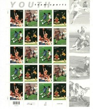 One Sheet Of 20- Youth Team Sports 33¢ Us Usa Postage Stamps # 3399-3402 - £15.50 GBP