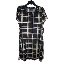 Apt 9 Women's Black and White TShirt Style Dress Abstract NWT Size L - $15.54