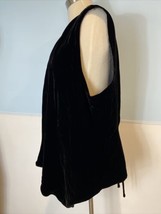 Coldwater Creek Black Velveteen Vest Size M 10-12 - £7.55 GBP