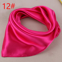 Rose Red Square Scarf Bandana Neckerchief Head Neck Wrap Scarves One size - £11.98 GBP