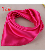 Rose Red Square Scarf Bandana Neckerchief Head Neck Wrap Scarves One size - $14.99