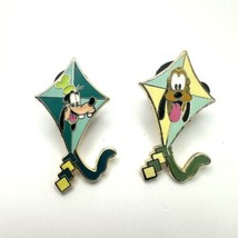 Disney Cast Lanyard Kite Pin Goofy And Pluto Lot Of 2 Trading Pins 2004 DLR - $8.81