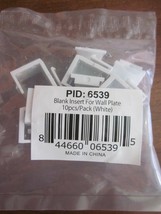 Blank Insert For Wall Plate PID: 6539 Pack of 10 Brand New in Sealed Package - £3.11 GBP