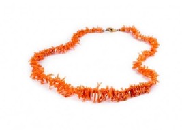 Splendid Vintage Natural Corals Jewelry Necklace, Length 59.5 cm , 23 1/2&quot; - £53.98 GBP