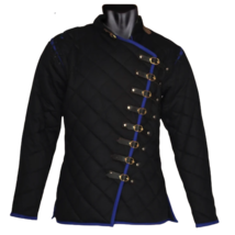 Medieval Viking Witcher Gambeson Crossed Quilted Costume Thick Padded Art Larp - £65.25 GBP+