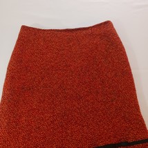 Firuze San Francisco Women's Back Zipper Orange Skirt Size 12 Made In USA image 5