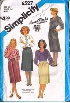 Vintage 1984 Misses&#39; SKIRTS Simplicity Pattern 6527-s Size 14 - $12.00