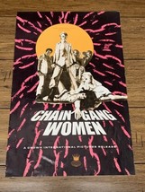 Chain Gang Women 1971 Vintage Press Kit Movie Poster Original Rare CV JD - $54.45
