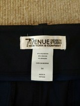 7th Avenue Design Studio Dressy Shorts Womens Size 14 Navy Blue Stretch - £17.38 GBP
