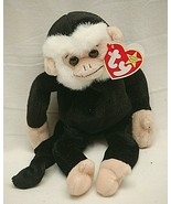 Ty Original Beanie Baby Mooch Monkey Beanbag Plush Toy Swing &amp; Tush Tags a - £11.64 GBP