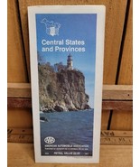 1989 AAA Central States and Provinces Vintage Street Map  - $19.37 CAD