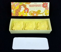 Vintage Avon Golden Beauties Soaps Figural Woman Hostess Box Set of 3 NOS - $9.77