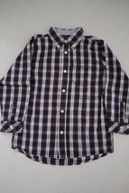 TOMMY HILFIGER Boys Long Sleeve Cotton Button Down Shirt size 5 - $12.86