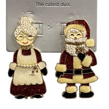 Sugarfix BaubleBar Earrings Mr Mrs Santa Claus Christmas Holiday Dangle ... - $4.99