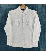 Y2K Liquid Dessert Size L Men Western Shirt Button Long Sleeve Western Rock - $36.48 CAD