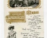 Archduchess French Restaurant Hand Written Menu Card Liqueur Supreme Fec... - $13.86