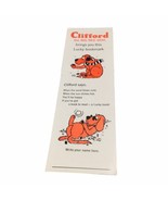 Vintage 70s Clifford The Big Red Dog Bookmark Scholastic Reading Books 1... - $19.42 CAD