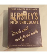 Vintage Hershey&#39;s Milk Chocolate 24~bar Advertising Counter Display Box ... - $24.21