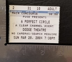 A PERFECT CIRCLE -  MARCH 28, 2004 DODGE THEATRE CONCERT TICKET STUB - €8,52 EUR