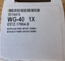 Windshield Washer Pump Front,Rear MOTORCRAFT WG-40 / Ford E5TZ-17664-B - $26.18