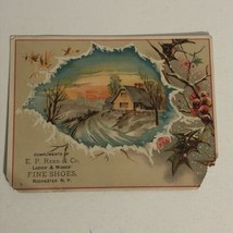 EP Reed And Company Fine Shoes Victorian Trade Card Rochester New York V... - $5.93