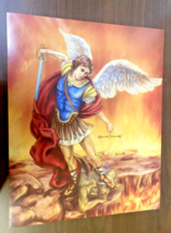 Saint Michael The Archangel 16&quot; x 20&quot; Poster, New.  # - £10.07 GBP