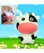 LED COW KEYCHAIN with Light and Sound Cute Farm Animal Moo Noise Key Cha... - £6.35 GBP