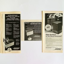 Vtg 1970&#39;s Magazine Print Ad Bose Model 901 Direct Reflecting Speakers L... - £5.27 GBP