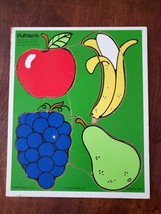 Playskool 180-06 Favorite Fruits 4 Piece Wooden Jig Saw Puzzle - $14.00