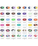 100 Blank Silicone Wristbands CHILD SIZE Choose Colors - High Quality Br... - $34.88