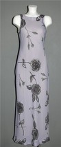 VTG PJLA Sleeveless Simple Classic Lavender Bold Floral Long Lined Dress... - £26.37 GBP