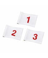 Numbered Golf Flag With Tube Inserted, All 8&quot; L X 6&quot;, Putting Green Flag... - £40.01 GBP