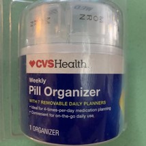 Weekly Pill Organizer ~ 7 Daily Pill Planners ~ 4 Times A Day Med Storage White - £4.57 GBP