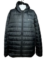Eddie Bauer Goose Down Jacket Men&#39;s 2XL 2X Gray Packable Outdoor Quilted... - £37.12 GBP
