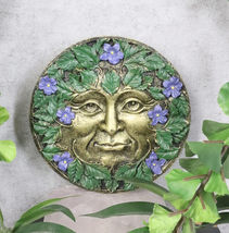 Ebros Spring Season Bronzed Blooming Floral Foliage Celtic Greenman Wall... - $22.99