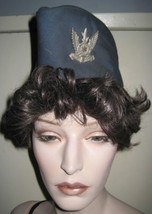 Vintage 1970s Women&#39;s IDF ISREALI Isreal Armed forces AIRFORCE Hat cap - £35.35 GBP