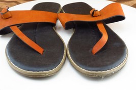 Seven Sz 9 M Brown Thong Leather Women Sandals - £13.41 GBP