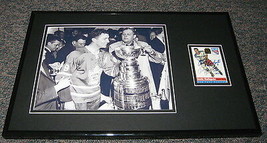 Andy Bathgate Stanley Cup Signed Framed 11x17 Photo Display Maple Leafs - £55.21 GBP