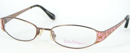 New Lilly Pulitzer Girls Brie Brown /PINK Eyeglasses Glasses Frame 46-16-120mm - £37.44 GBP