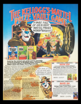 1984 The Kellogg&#39;s Mattel Prize Vault Game Circular Coupon Advertisement - £14.90 GBP
