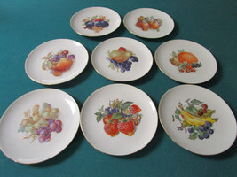 Winterling Germany &quot;Roslow&quot; 6 Floral Fruit Salad Plates Fruit Decor 8&quot; - $124.73