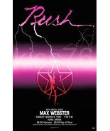 RUSH MAX WEBSTER 22 x 34 / 03 08 1981 / Hara Arena Dayton Ohio Poster Print - $82.06 CAD