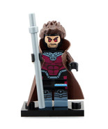 Gambit (X-Men) Marvel Super Hero Custom LEGO Minifigure Toy - $56.08 MXN